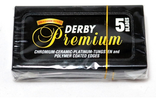 Hojas Para Afeitar Derby Premium 5 Unidades Para Navaja Pelo