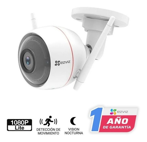 Imagen 1 de 9 de Camara Ip Wifi C3w Exterior Ezviz 720p Alarma Luz Full