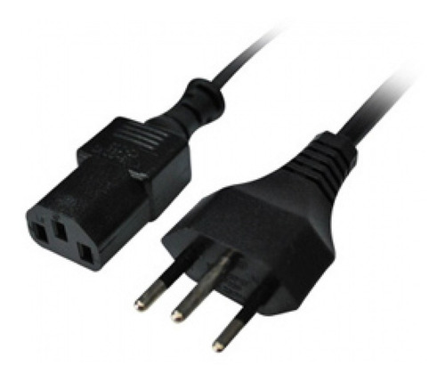 Cabo Forca Tripolar P/ Fonte Monitor Pc 1,5 M Padrão Inmetro