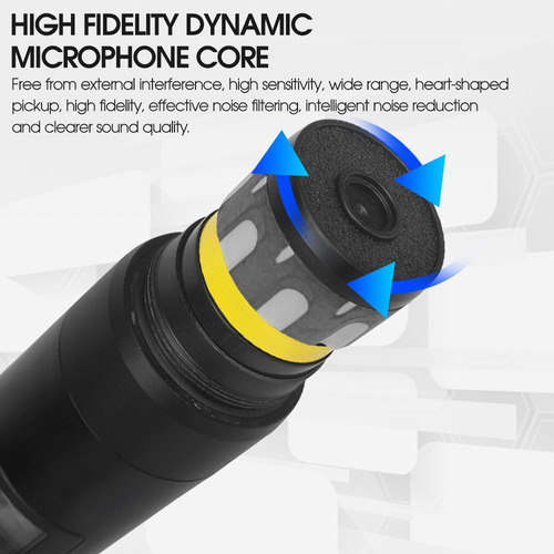 Microfone Duplo Sem Fio Shure Beta 87a Para Igrejas/shows Cor Preto