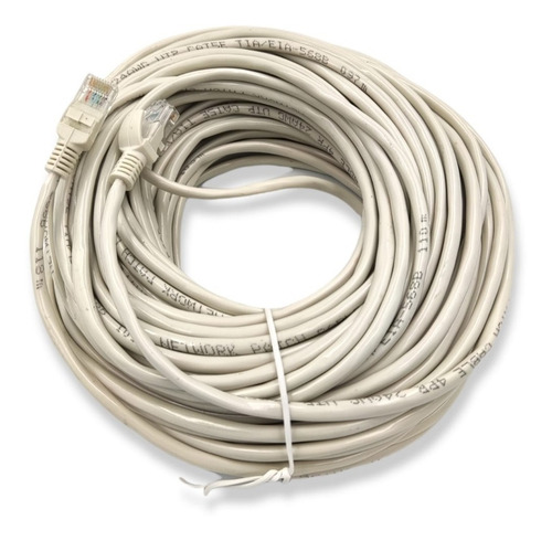 Cable De Red Ethertnet Utp Cat 5e 30 Metros Grismiki Imports