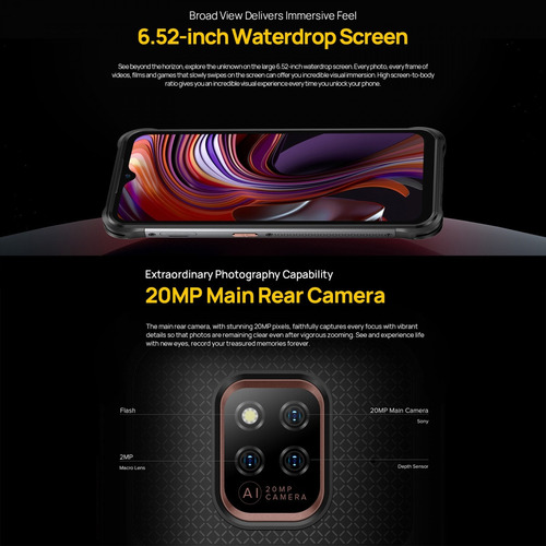 Ulefone Power Armor 14, Dualsim Resistente Golpes Polvo Agua