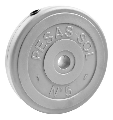 Discos Pesas Sol Recubiertos 5 Kg Gym Sport Maniac Fitness