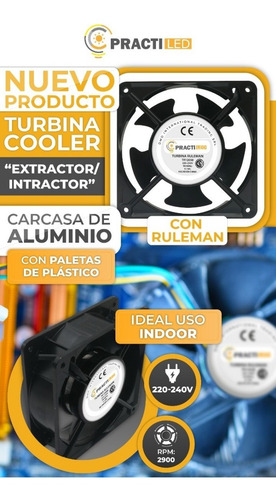 Imagen 4 de 8 de Cooler Turbina Extractor/intractor Indoor 220v Ruleman 4