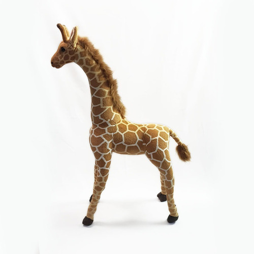 Imagem 4 de 5 de Girafa De Pelúcia Safari - 90cm Em Pé Realistica