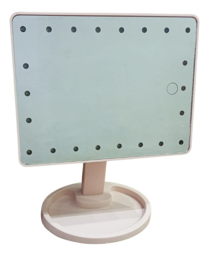 Espelho Mesa Camarim Luz De Led Maquiagem Portátil Regulagem