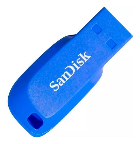 Imagen 2 de 3 de Pendrive SanDisk Cruzer Blade 16GB 2.0 azul eléctrico