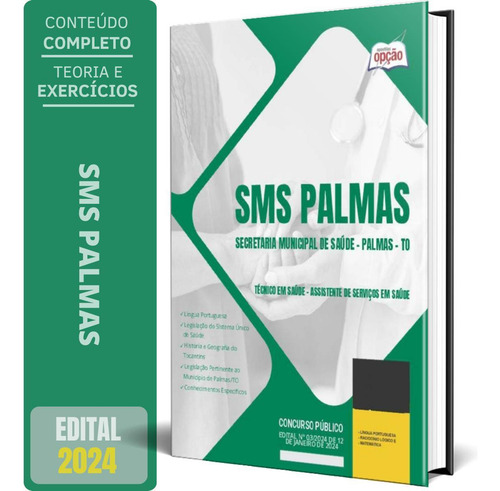 Apostila Prefeitura Palmas To Sms Palmas 2024 Técnico Em