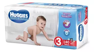 Caja De Pañales Huggies Ultraconfort Etapa 3 Niños 200 Pzas