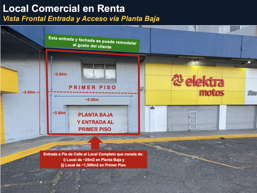 Local Comercial En Renta Calzada Vallejo