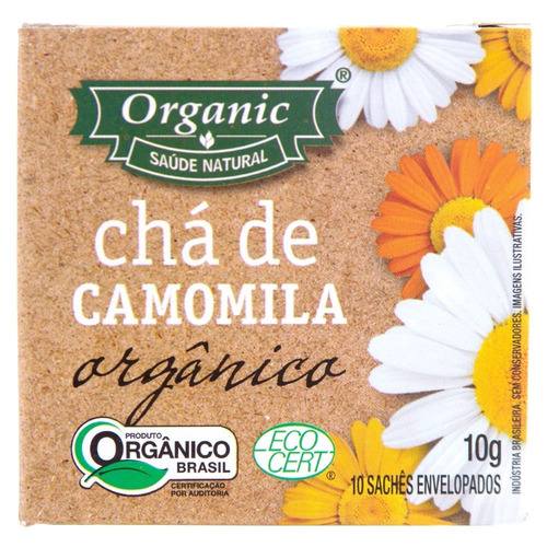 Chá Orgânico Camomila Organic 10g com 10 unidades