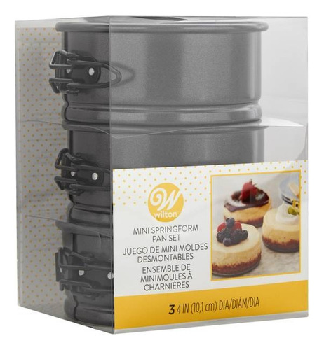 Set Moldes Desmoldable Cheesecake Wilton 