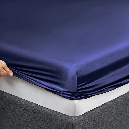 Conjunto De Cama Doble Matrimonial 1800 En Satén 4 Piezas