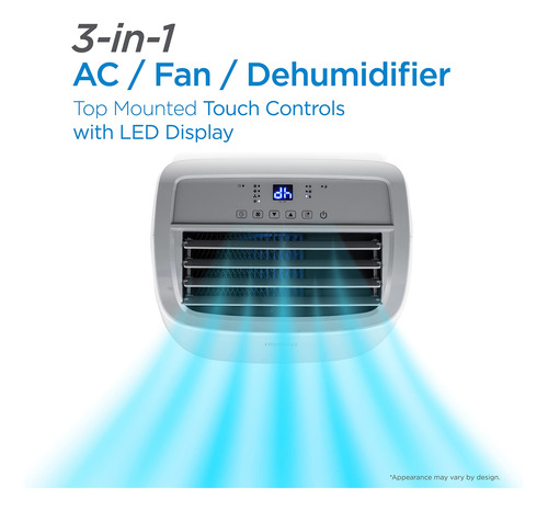 Aire Acondicionado Portátil Black+decker 10,000 Btu Blanco
