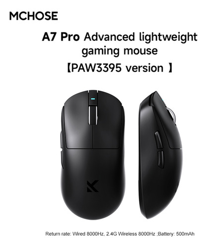 Ratón Inalámbrico Para Juegos Mchose A7pro, Modo Triple Paw3