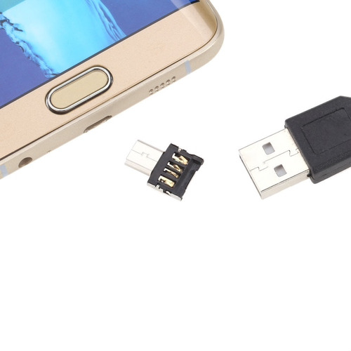 Imagen 6 de 8 de Adaptador Convertidor Otg Micro Usb Macho A Usb Hembra