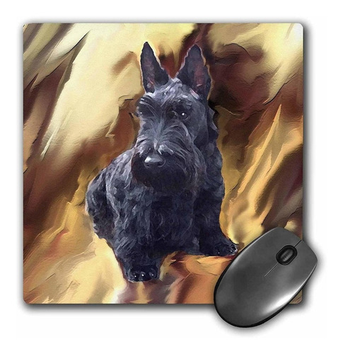 3drose Llc 8 x 8 x 0.25 inches Mouse Pad, Terrier Escocés