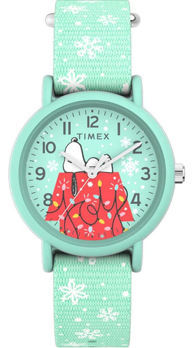 Reloj Timex Tw2wx Peanuts Holiday De 34 Mm Con Correa De Tel