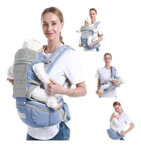 Mochila Cangurera Para Bebe Niña Asiento Comodo Versatil