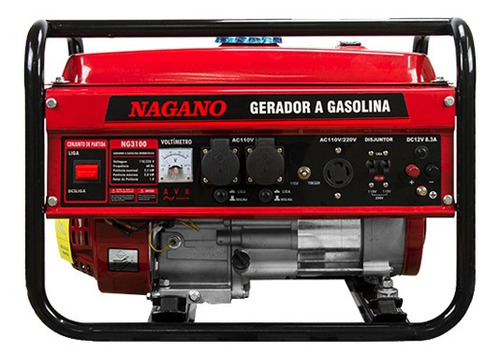 Gerador De Energia A Gasolina 3,6 Kva Monofásico 