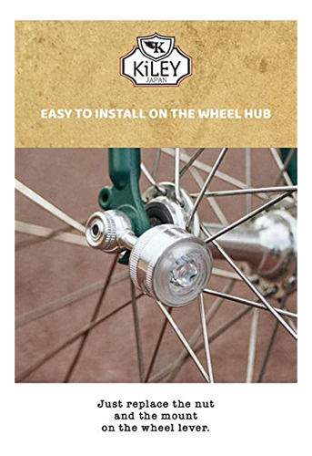 Kiley Led Luz De Rueda De Bicicleta Para Rueda Delantera  Ey