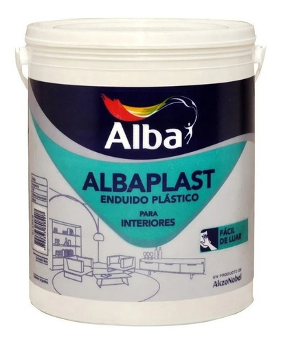 Enduido Plástico Alba Albaplast Interior X 4 Lts - P. Frias