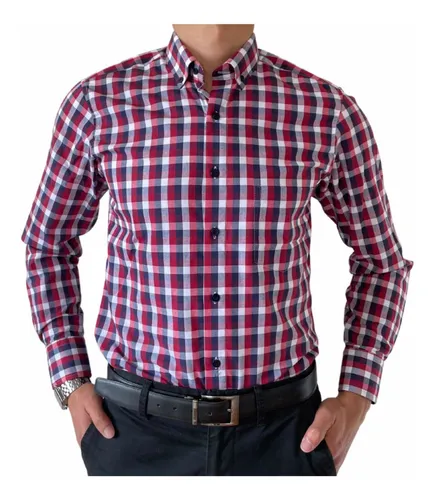 Camisa Cuadros Hombre Slim Fit - Viena