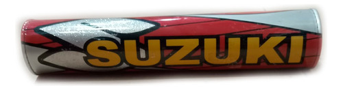 Protector Manubrio Pad Suzuki Rojo Gris Amarillo Fas Motos