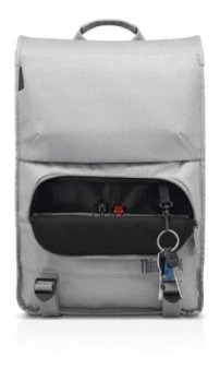 Mochila Lenovo Laptop 15.6 Gris Thin Varios Compartimentos