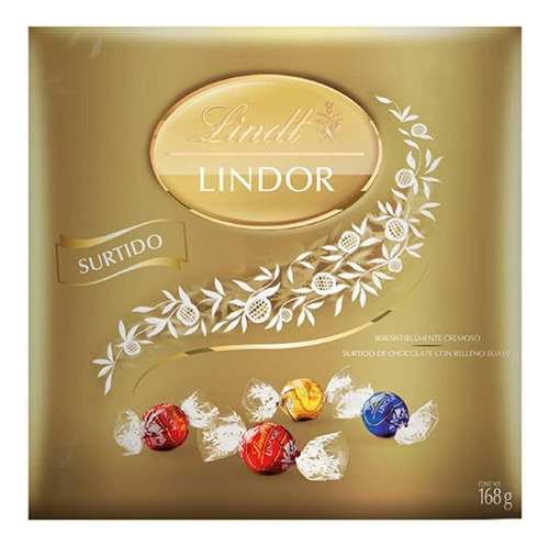 Lindt Lindor Chocolate Surtido Con Relleno Suave 168g