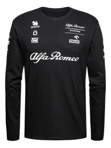 Camiseta De Manga Larga Con Estampado 3d F1 Alfa Romeo