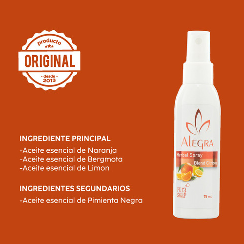 Aceites Esenciales Puros Naranja Bergamota Y Limón En Spray X12 Unidades Pura Soap