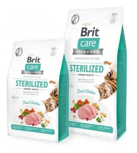 Brit Care Alimento Gato  Sterilised Urinary 2kg Razas 