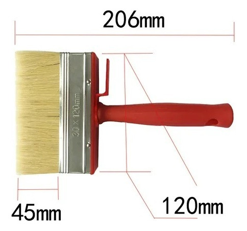 Brocha Plana 120mm 4 Pulgadas Brocha Para Techo