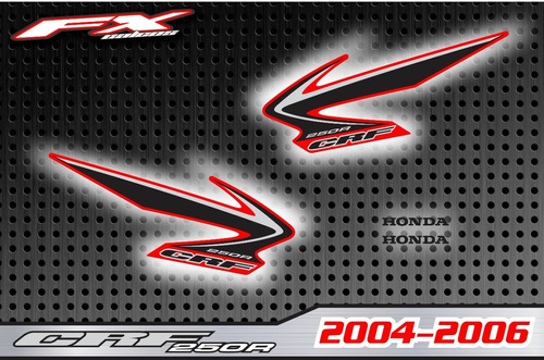 Calcos Simil Original Honda Crf 450/250 2004-2006 Fxcalcos