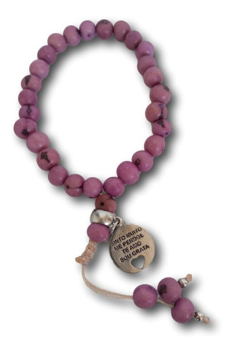 Imagem 2 de 10 de 12 Japamalas Pulseira 27 Contas De Açaí Colorido Ref: 1190