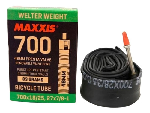 Câmara Ar Maxxis Speed 700 X 18/25 Bico 48mm Removível 83gr