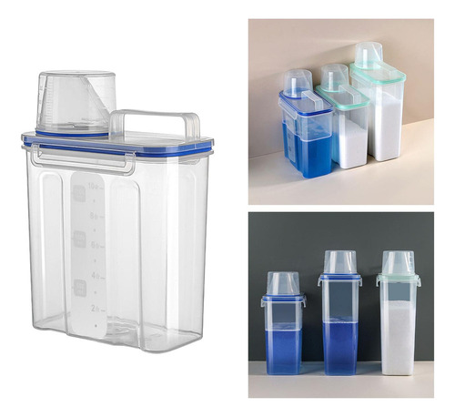 Para Dispensador De Detergente Para Ropa, Tapa Sellada,