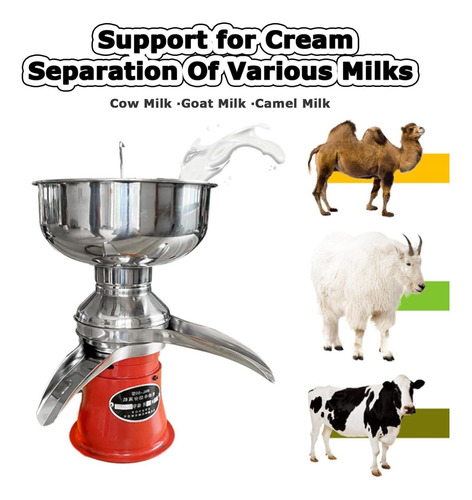 Separador Centrífugo De Crema De Leche Y Queso 30w, 50 L/h