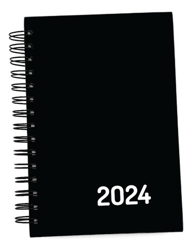 Agenda Executiva 2024 -20 Und- Anual Preta Capa Dura Wire-o 