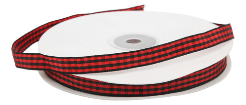 Cinta Roja Negra A Cuadros, Diseño De Celosía De 100 Yardas,