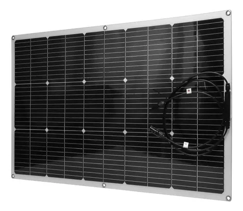 Powmr 120w 22v 7a Panel Solar Portátil Flexible De Exterior Color...