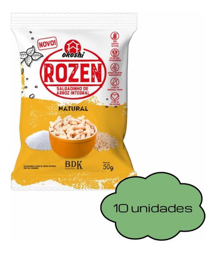 Kit 10 Salgadinhos Rozen Natura - Okoshi