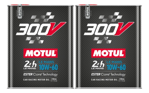 Kit 4 Litros Motul 300v Le Mans 10w-60 Óleo Motor Carro