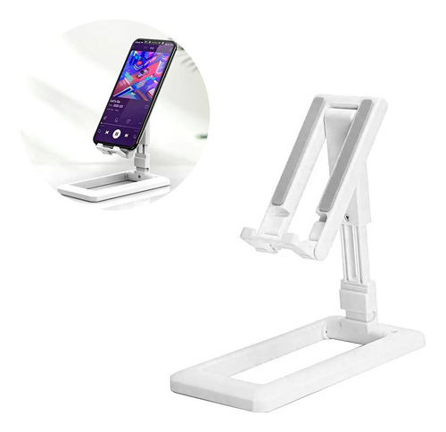 Soporte Celular De Mesa Con Pie Regulable