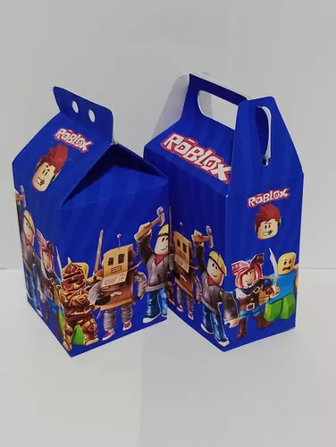 Kit Festa 10 Caixinha Surpresa Roblox Lembrancinha Personalizada