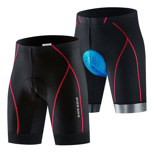 Wosawe® Short Para Ciclismo Con Gel 3d Culotte Coolmax