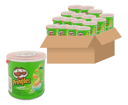 Papas Pringles Pequeña Cebolla 40gr X 12 Unid