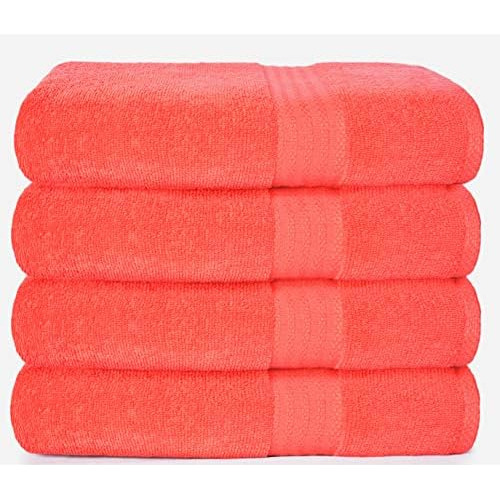 Premium Cotton Juego De 4 Toallas De Baño 100 Pure Cot...