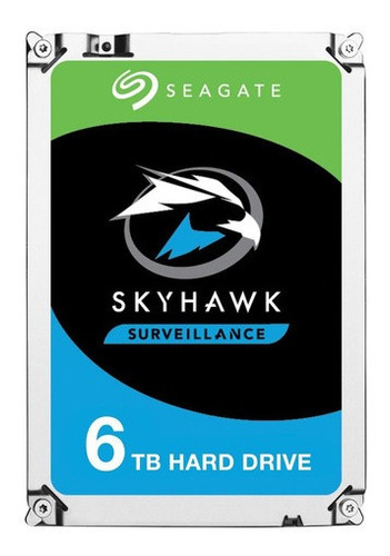 Disco Hdd 3.5  Seagate Skyhawk Surveillance St6000vx001 6tb